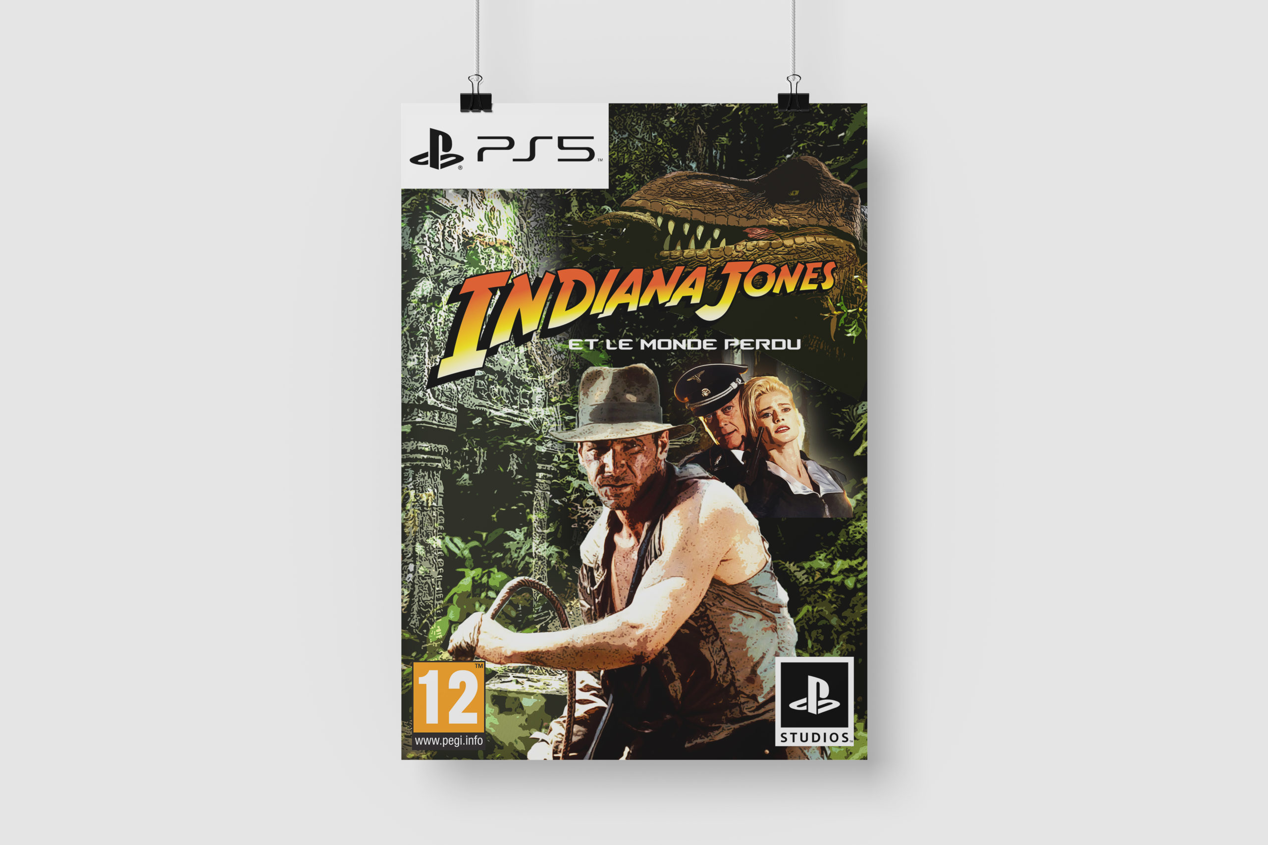 Affiche jeu vidéo Indiana Jones Elise Leroy Design graphique